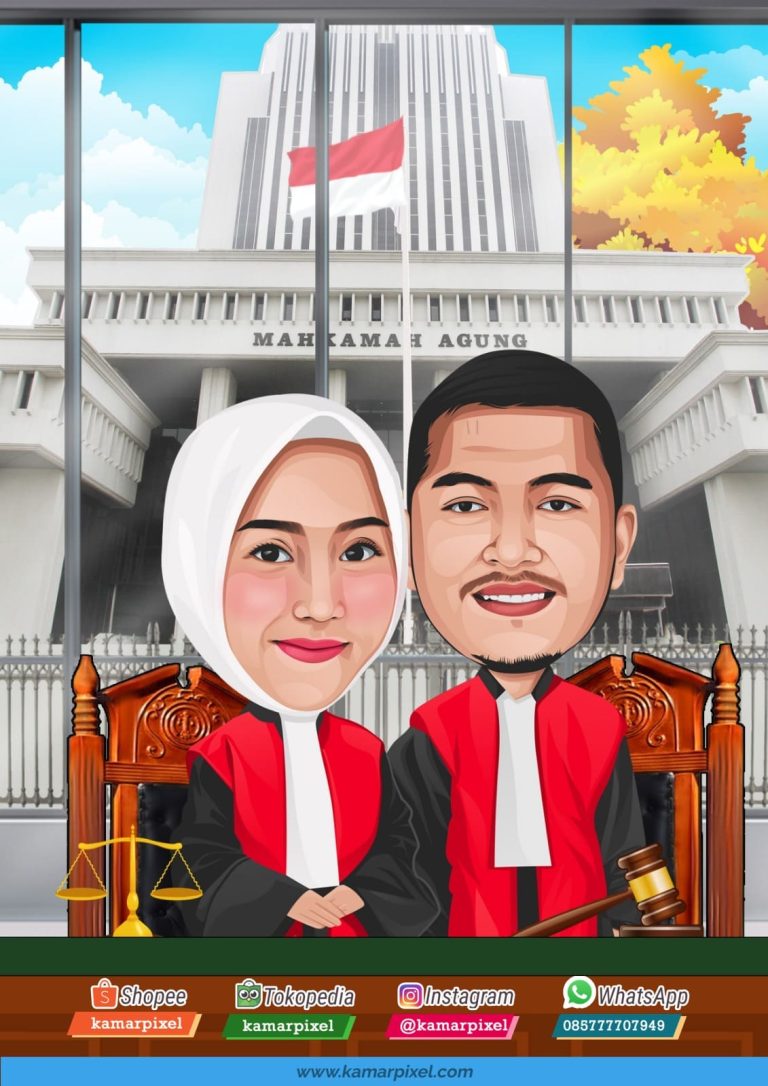 Karikatur Couple Hakim Jaksa