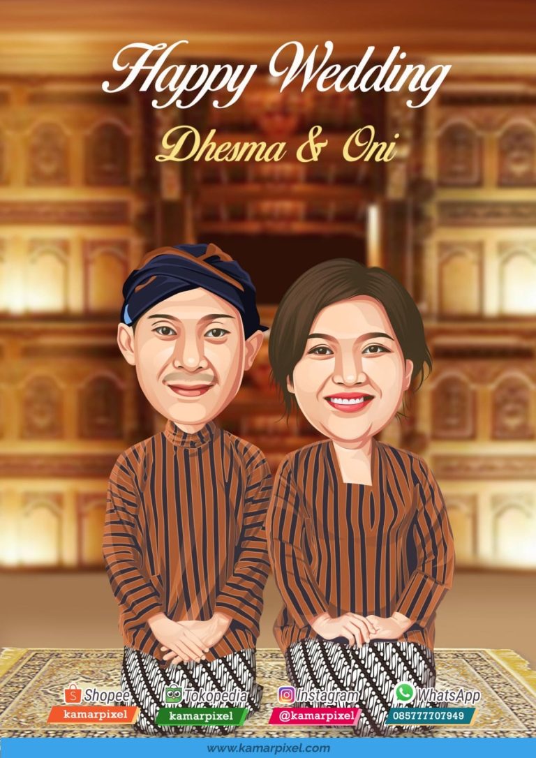 Karikatur Couple Jawa