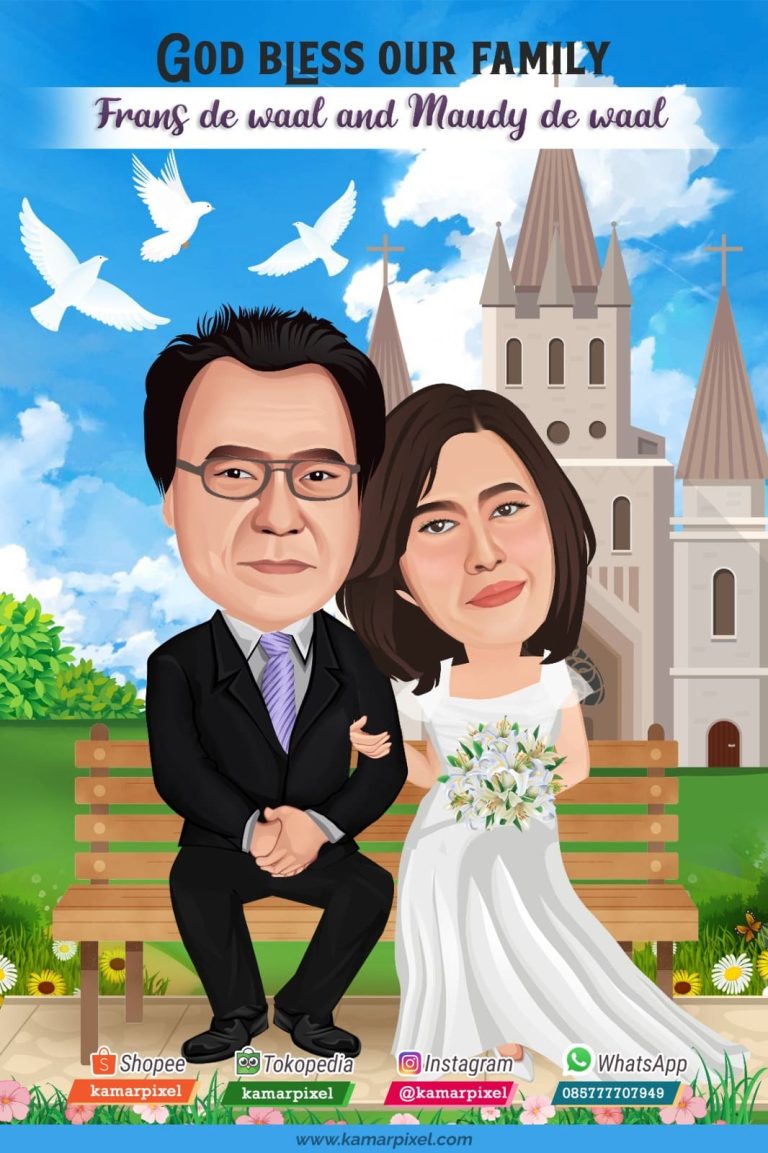 Karikatur Couple Pasangan Gerja