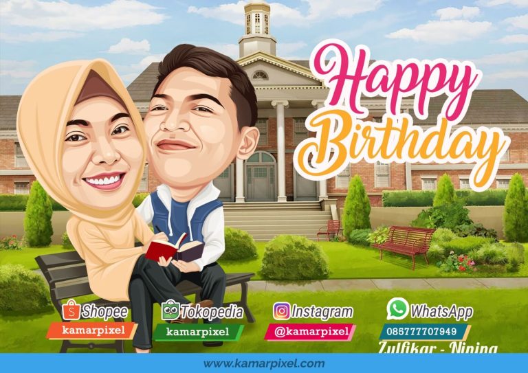 Karikatur Couple Pasangan Romantis