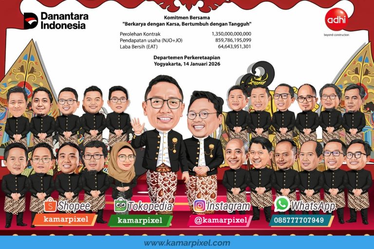 Karikatur Farewell Perpisahan Grup Adhi Batik
