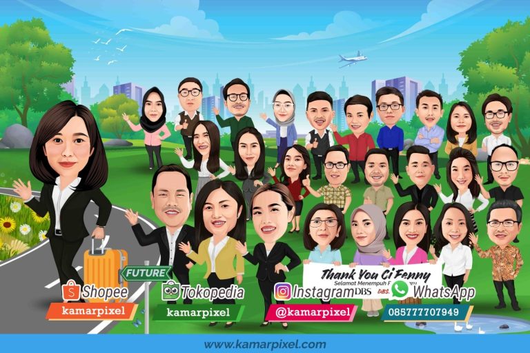 Karikatur Farewell Perpisahan Grup Bank