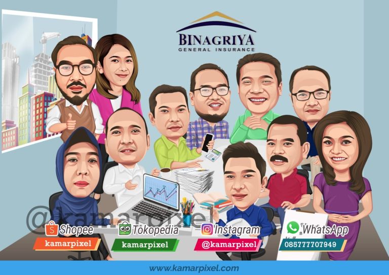 Karikatur Farewell Perpisahan Grup Binagriya