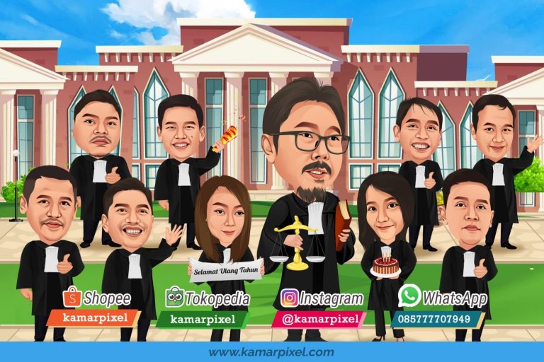 Karikatur Farewell Perpisahan Grup Hakim