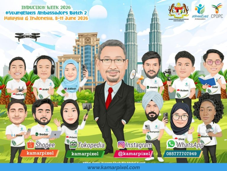 Karikatur Farewell Perpisahan Grup Malaysia Twin Tower