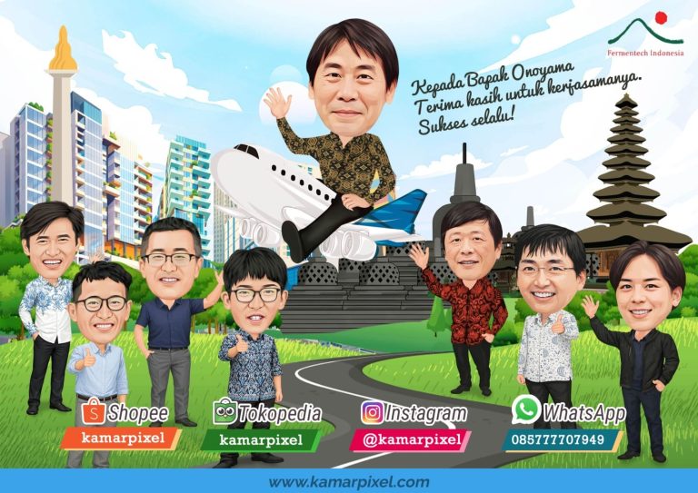 Karikatur Farewell Perpisahan Grup Naik Pesawat