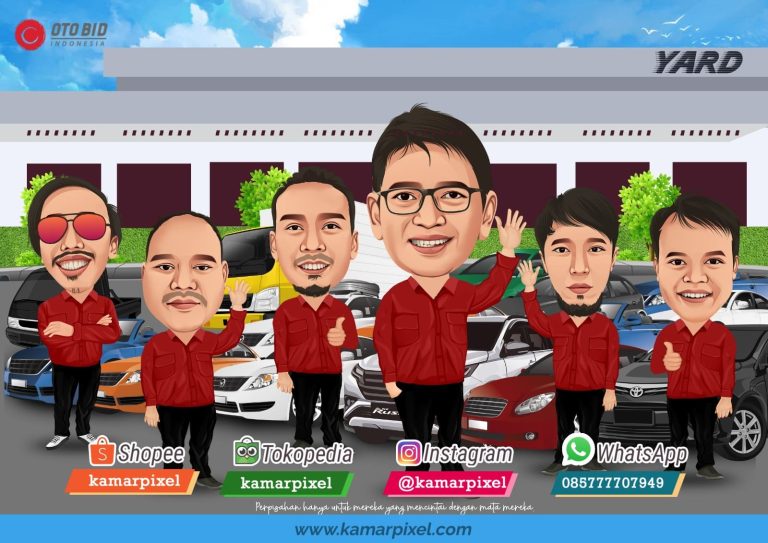 Karikatur Farewell Perpisahan Grup Oto Bid