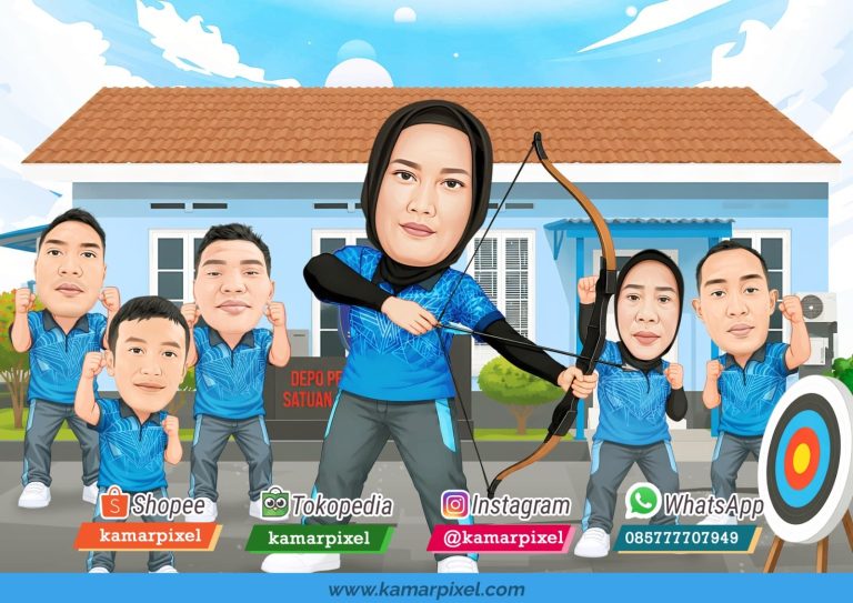 Karikatur Farewell Perpisahan Grup Pemanah