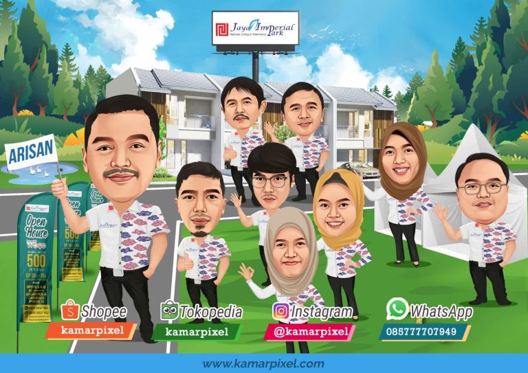 Karikatur Farewell Perpisahan Grup Perumahan