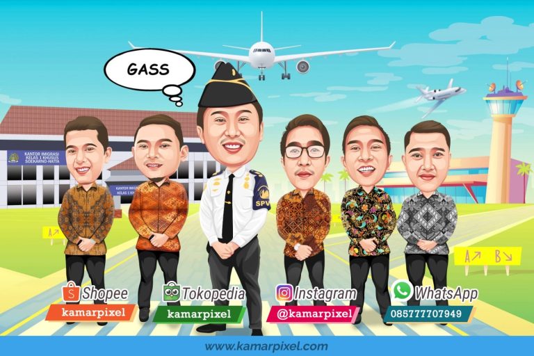 Karikatur Farewell Perpisahan Grup Pilot