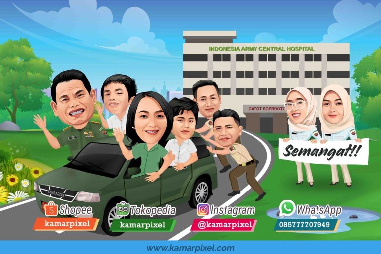 Karikatur Farewell Perpisahan Grup Rumah Sakit