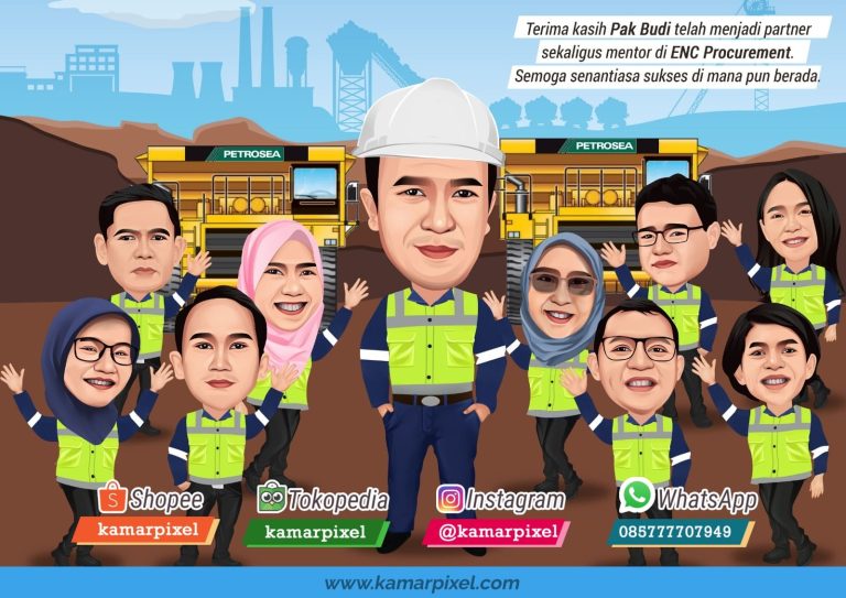 Karikatur Farewell Perpisahan Grup Tambang 2