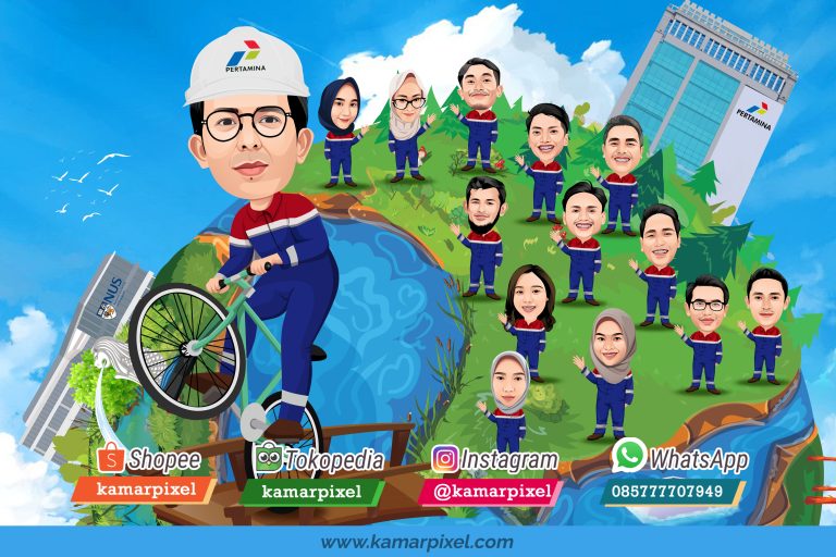 Karikatur Farewell Perpisahan Pertamina