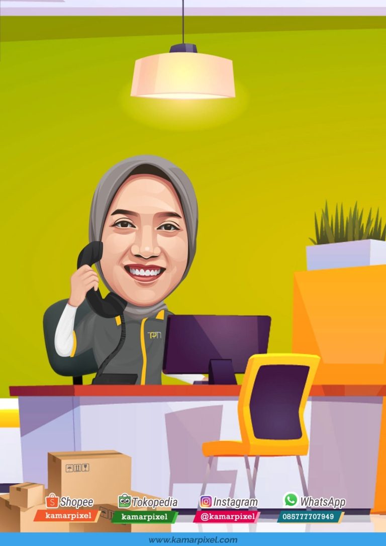 Karikatur Resign Kantor Bank