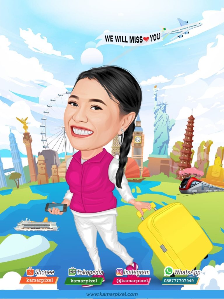 Karikatur Resign Kantor Tema Around The world
