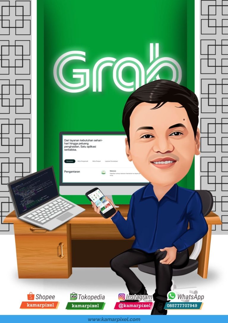 Karikatur Resign Kantor Tema Grab