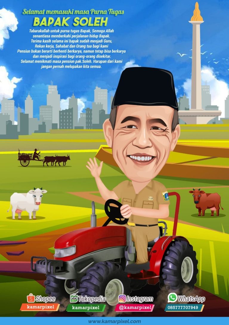 Karikatur Resign Kantor Traktor